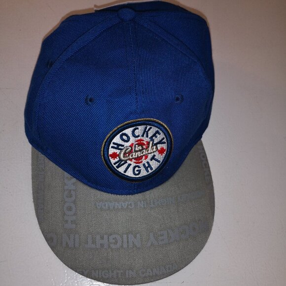 Budweiser Hockey Night in Canada Navy & Grey Baseball Hat - Picture 1 of 5